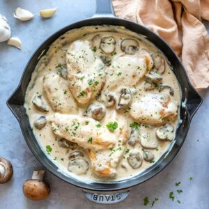 Creamy Mushroom Garlic Chicken