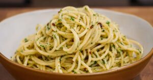 Spaghetti with Garlic and Olive Oil