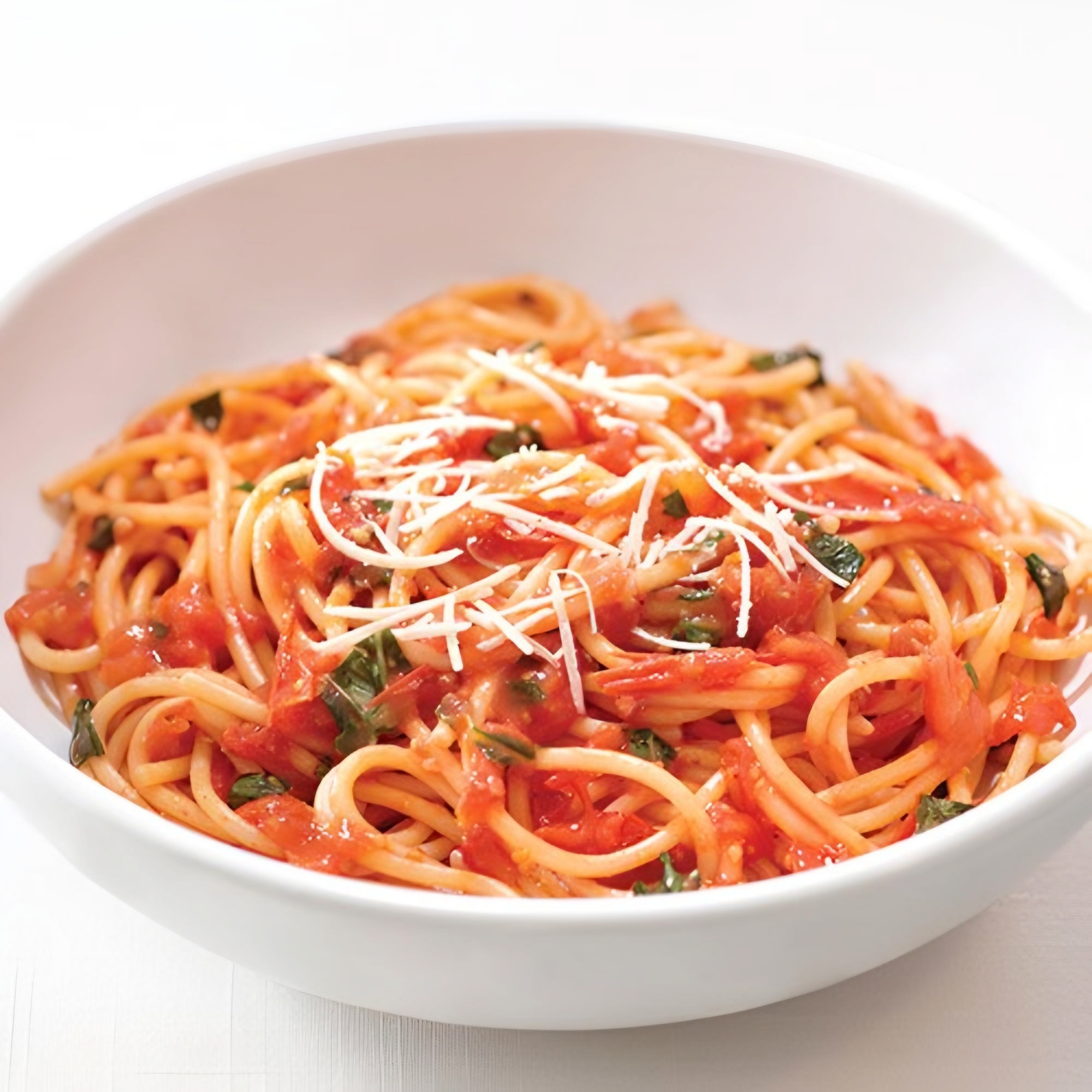 Tomato Basil Spaghetti Pasta